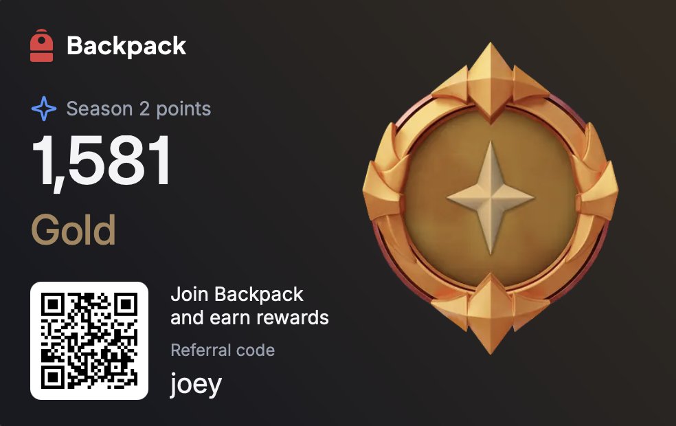 Joey (@j0eynft) on Twitter photo Achieved Gold. Hopefully next week Diamond. But degens are going hard in <a href="/Backpack/">Backpack π</a> with massive volume and trading at ATH.
Trust the process, Trust <a href="/armaniferrante/">Armani Ferrante</a>
Join: backpack.exchange/join/joey
#backpack #eth #btc #madlads Achieved Gold. Hopefully next week Diamond. But degens are going hard in <a href="/Backpack/">Backpack π</a> with massive volume and trading at ATH.
Trust the process, Trust <a href="/armaniferrante/">Armani Ferrante</a>
Join: backpack.exchange/join/joey
#backpack #eth #btc #madlads
