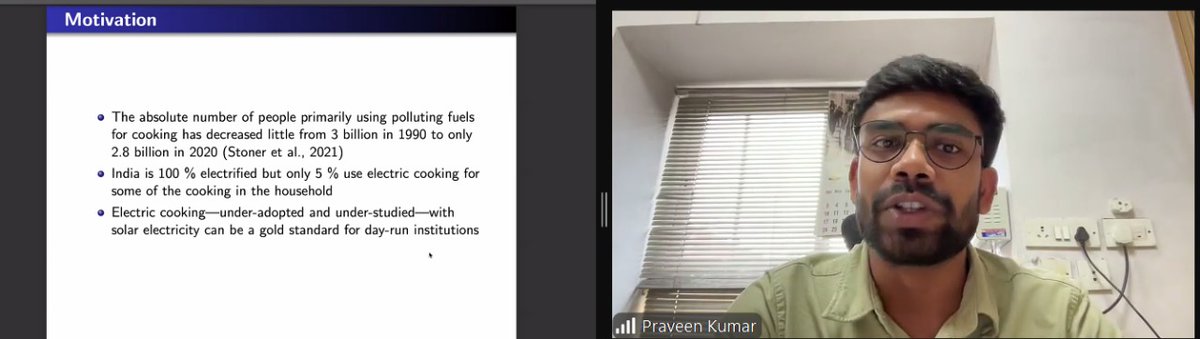 <a href="/priyankaD_27/">Priyanka Dutta</a> “Effects of a Transition from LPG to Induction cookstoves in Kerala Anganwadis, India” by <a href="/praveenkumar235/">Praveen Kumar</a> at the Evidence on Energy Uses Research Session #SETI2025