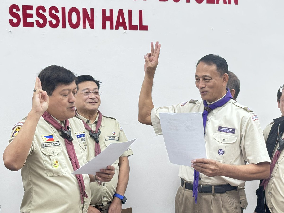 markroyboado's tweet image. Congratulations Atty. Cedrick G. Train! This is really for you! Thank you for accepting this task. Mabuhay ka po! 

#ScoutingPH #TRAINforLife #ReadyForLife