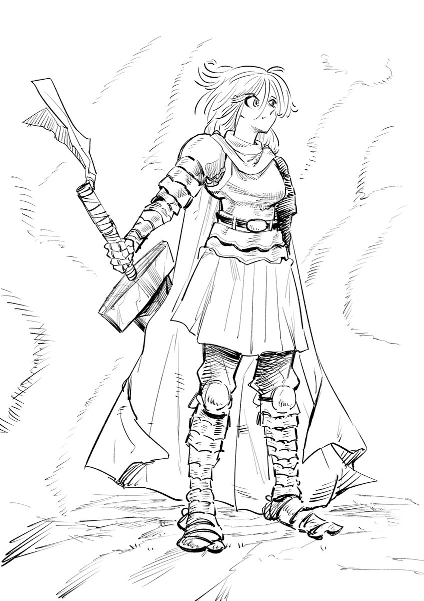 Rakugakisz's tweet photo. #イラスト #漫画 #コミック #art #騎士 https://t.co/jbzUVZMIwX