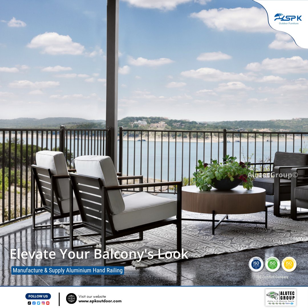 AlutecGroup's tweet image. Elevate your balcony&apos;s look with SPK Outdoor Furniture! ✨ Our modern hand railings are the perfect blend of style and substance.📱 Call 076 138 7452 or visit spkoutdoor.com to upgrade today! 🇱🇰 #Alutec #AluminumHandrails #HandRailing #BalconyDesign #HomeRenovation