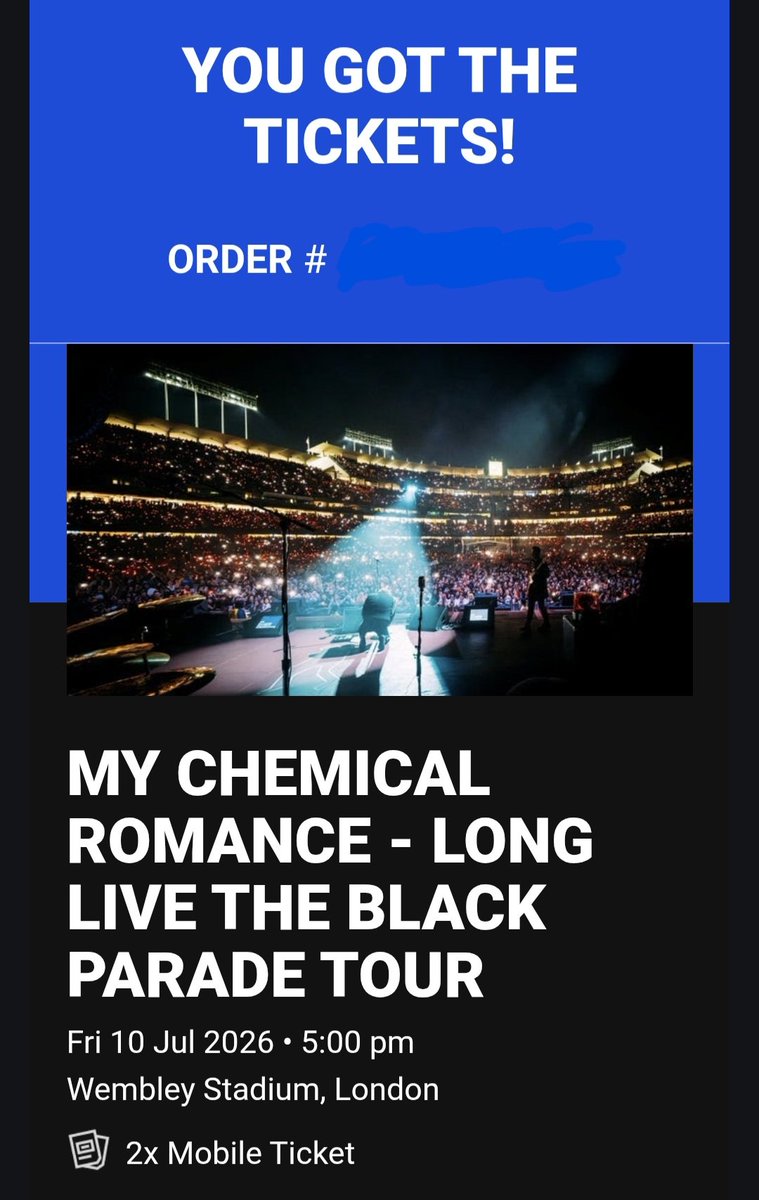niobear's tweet photo. YEEEBOOOIII my chemical romance tickets secured 🤭 https://t.co/xHYggOtz25