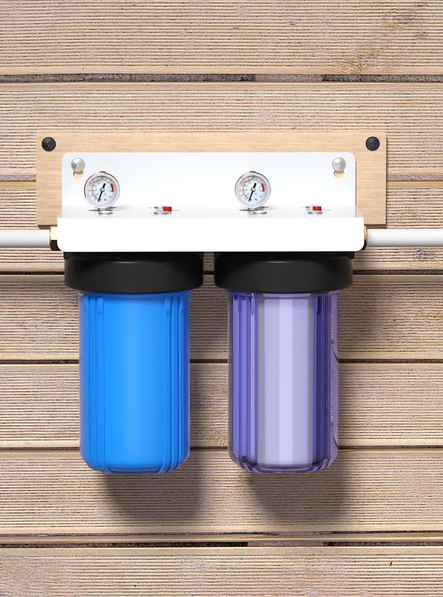 Pureplus4's tweet image. 💧 Double the Filters, Double the Clean!
Meet our 2-stage whole-house water filtration system — built to give your entire home the fresh, clean water it deserves.
🔗 bit.ly/4mf0LD7