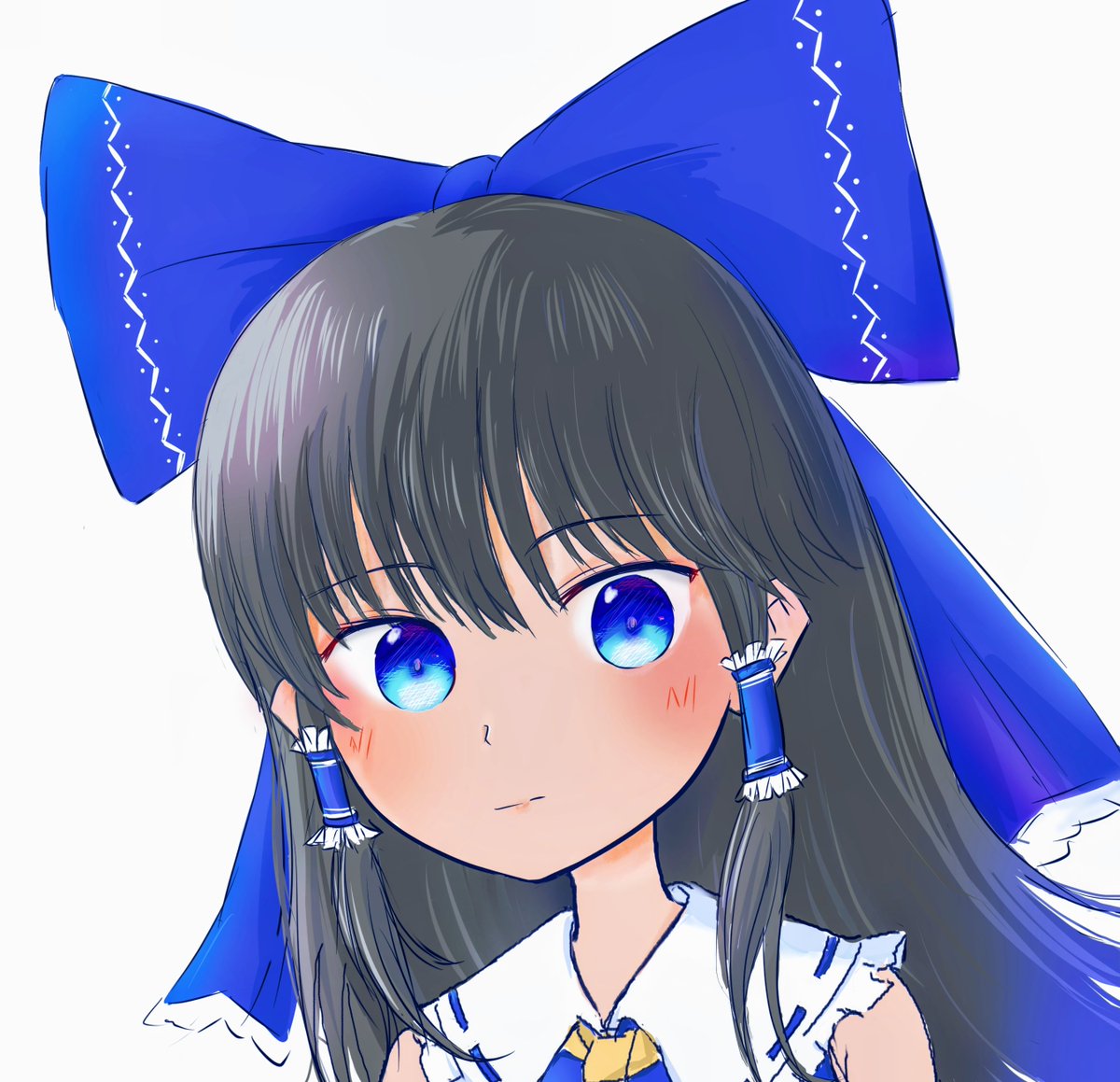 amagami_ato's tweet photo. #東方Project 　#博麗霊夢　#青霊夢 https://t.co/7BivrDi6mW