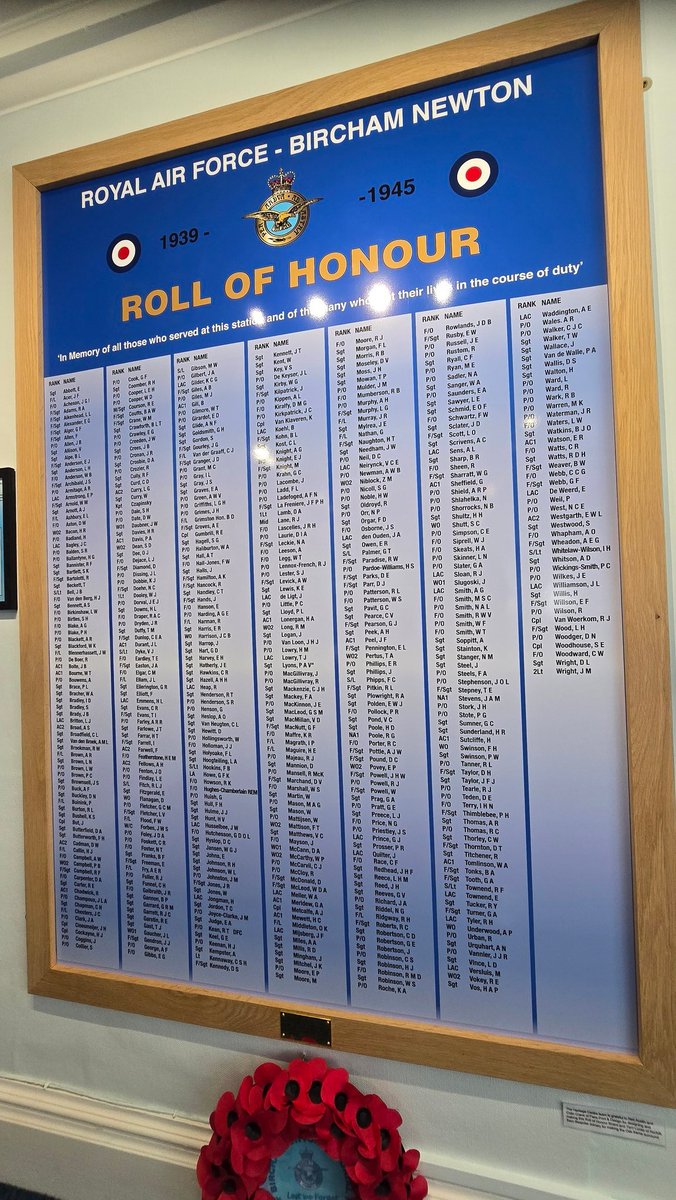 VJ day marked the end of the Second World War.  The cost, high. At RAF Bircham Newton, the final toll of lives lost, 541 servicemen, from 1939 - 1945. Their names are all recorded on the Roll of Honour inside the Heritage Centre.  Their bravery and sacrifice will never be