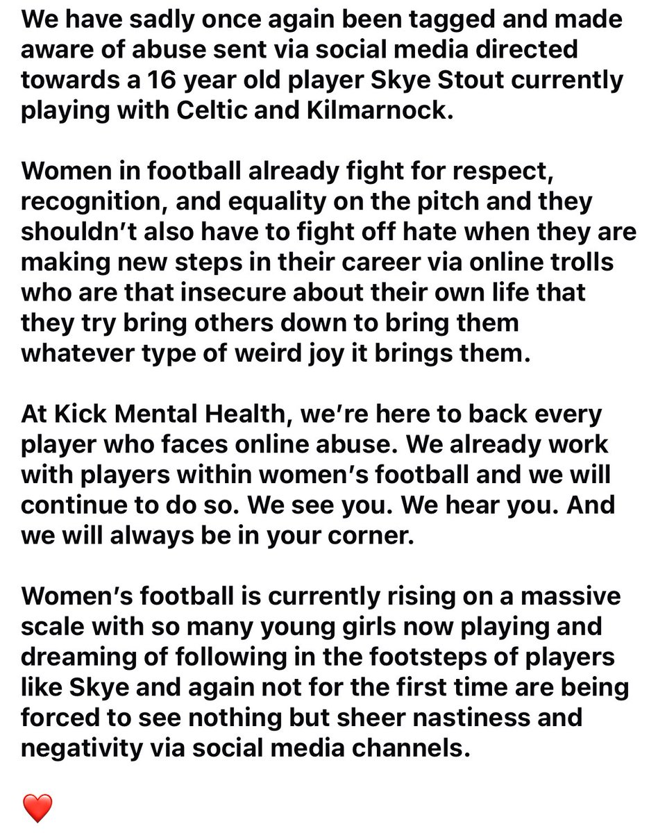 KickMentalH's tweet photo. Call it for what it is.

It’s not something that “comes” with playing football.

It’s sheer ignorance, bullying and down right nastiness. https://t.co/QDzEvnwT96