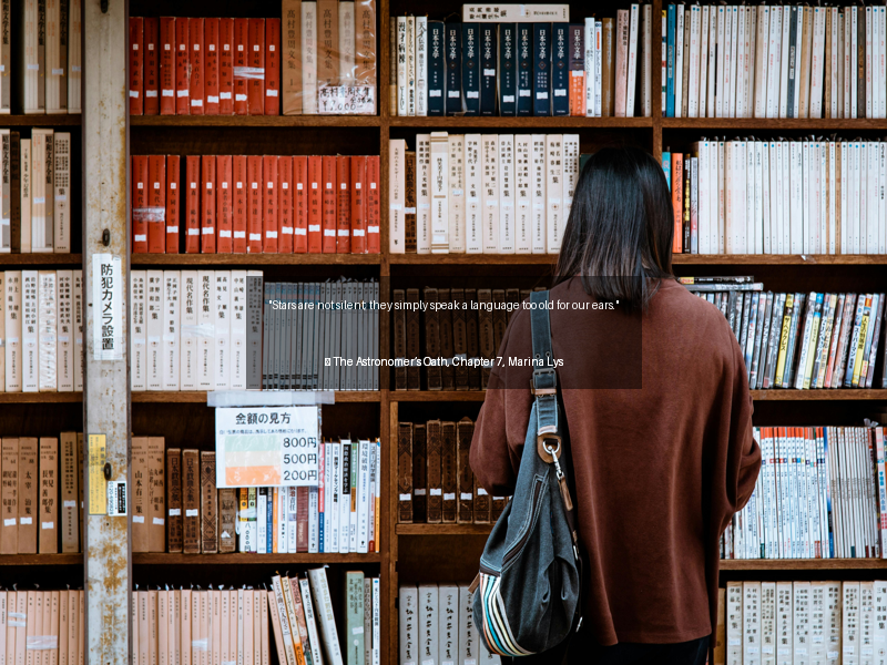 DivineExposé (@divineexpo50175) on Twitter photo Would you be interested in reading a book with this quote?
Stars are not silent; they simply speak a language too old for our ears.
#BooksOfX #BooksOfTwitter #FictionalBooks
#WritingCommunity #authorsoftwitter
#Books Would you be interested in reading a book with this quote?
Stars are not silent; they simply speak a language too old for our ears.
#BooksOfX #BooksOfTwitter #FictionalBooks
#WritingCommunity #authorsoftwitter
#Books