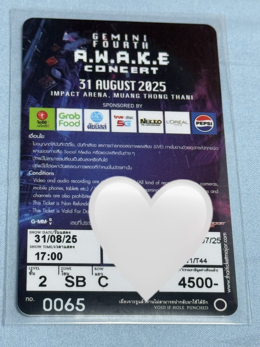 Bow_Sf40's tweet photo. ปล่อยบัตร 
รอบวันที่ 31 /08
•  โซน SB แถว C
ปล่อย 4,300
หากสนใจเดมได้เลยค่ะ
 ปล่อยเพราะมีเหตุที่ไปไม่ได้แล้วค่ะ 

 #GFAWAKEConcert https://t.co/gMZMd4ggUW