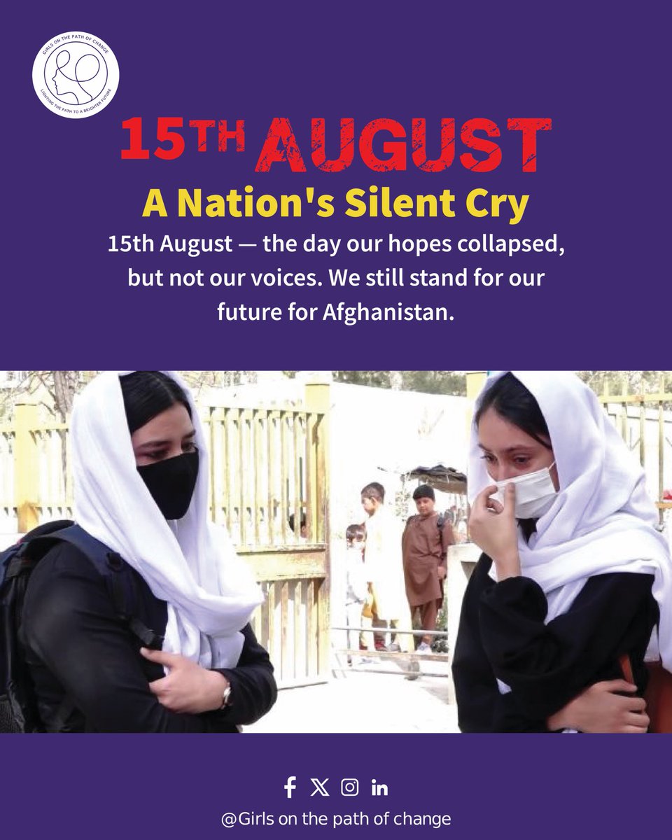 girlsinPChange's tweet photo. Read the stories of school girls about #15August 💔📚 
#Freedom #girlsonthepathofchange #school https://t.co/ncJBsPO7CL