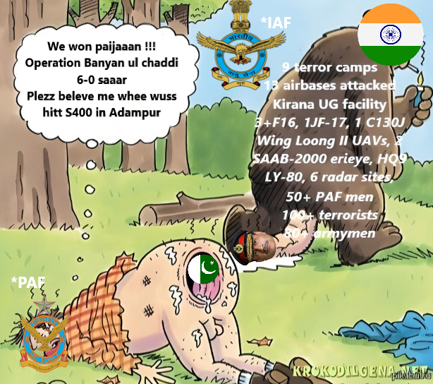 A🧵on p4ki military damage assessment during last 3 days of Op Sindoor. This thread is not for faint hearted HBPs, so open at ur own risk...
At the end of the 3 day conflict, aand forces lost more than $ 1.06B worth assets😢😭