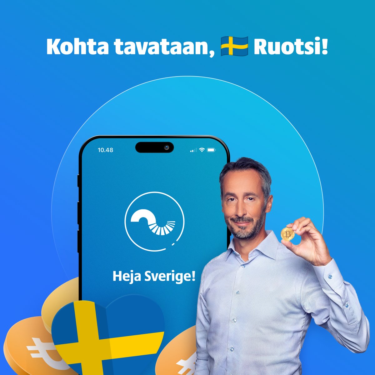 Coinmotion laajentaa toimintaansa Ruotsiin! 🇸🇪

Avaamme tämän vuoden aikana Ruotsissa täyden valikoiman kryptosijoituspalveluita, joita jo 155 000 suomalaista sijoittajaa arvostaa.

 ✅ Lähes 300 kryptovaluuttaa
 ✅ Täysi sääntelynmukaisuus (MiCA)
 ✅ Integroitu paikallisiin