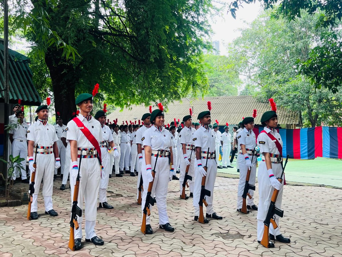 NCCgroupnagpur's tweet photo. NCC cadets celebrated India's 79th Independence Day with pride throughout all schools and colleges of the NCC group ! ๐ Flag hoisting, Rallies, inspiring speeches & powerful skits like 'Quit India' showcased their patriotism & discipline. ๐ฎ๐ณโค #Mah_dte #PRODefNgp #HQ_DG_NCC" https://t.co/2VMpadhnsQ