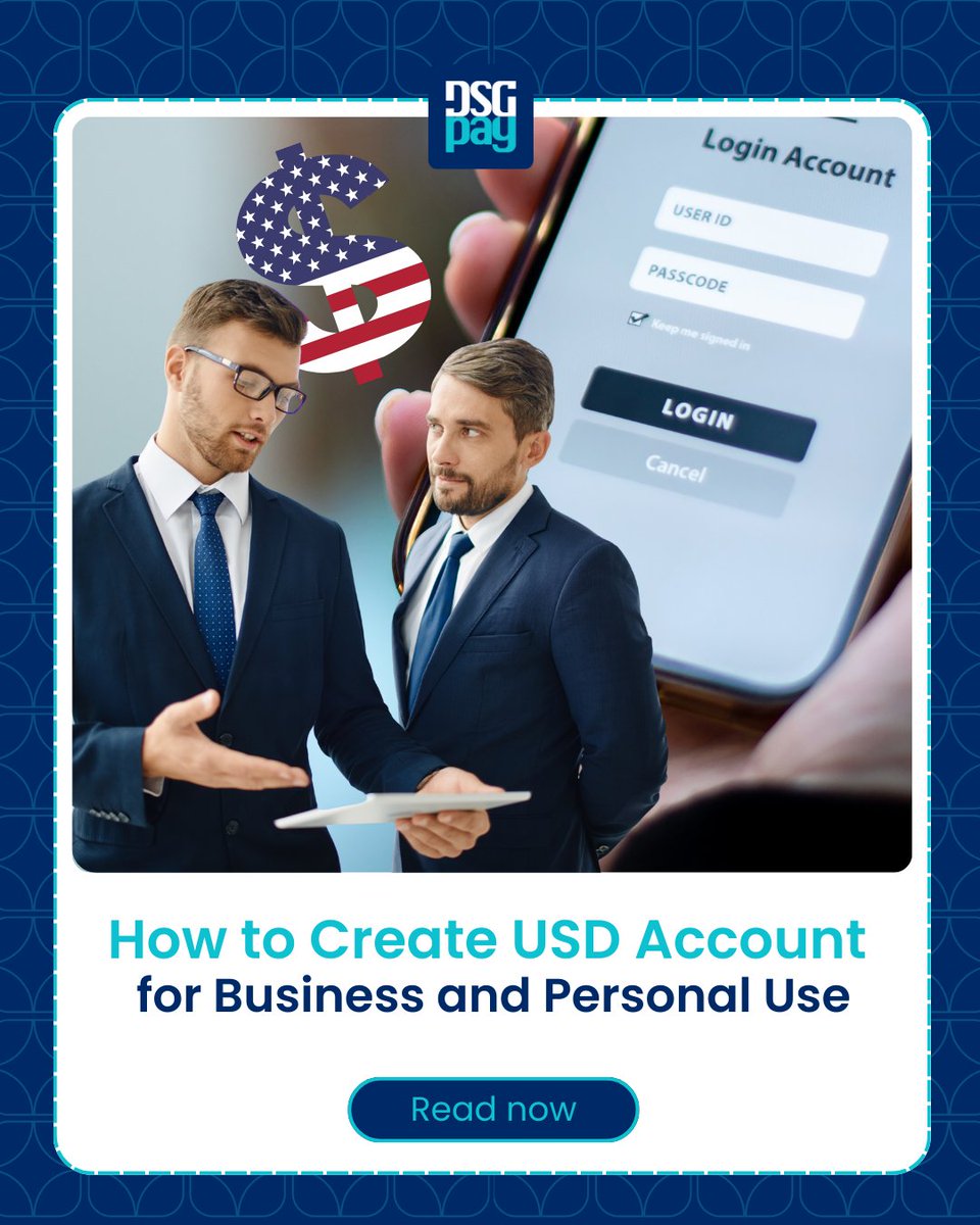 DSGPay's tweet photo. 💵 Work with US clients or shop from US stores?
A USD account lets you get paid, hold funds &amp; send money without high FX fees. Save more, transfer faster &amp; manage payments like a local even without a US address.
📖 https://t.co/3xQYcPWa32
📱 https://t.co/wDPDNIKIDu

#DSGPay #USD https://t.co/zKIEYR0kDD