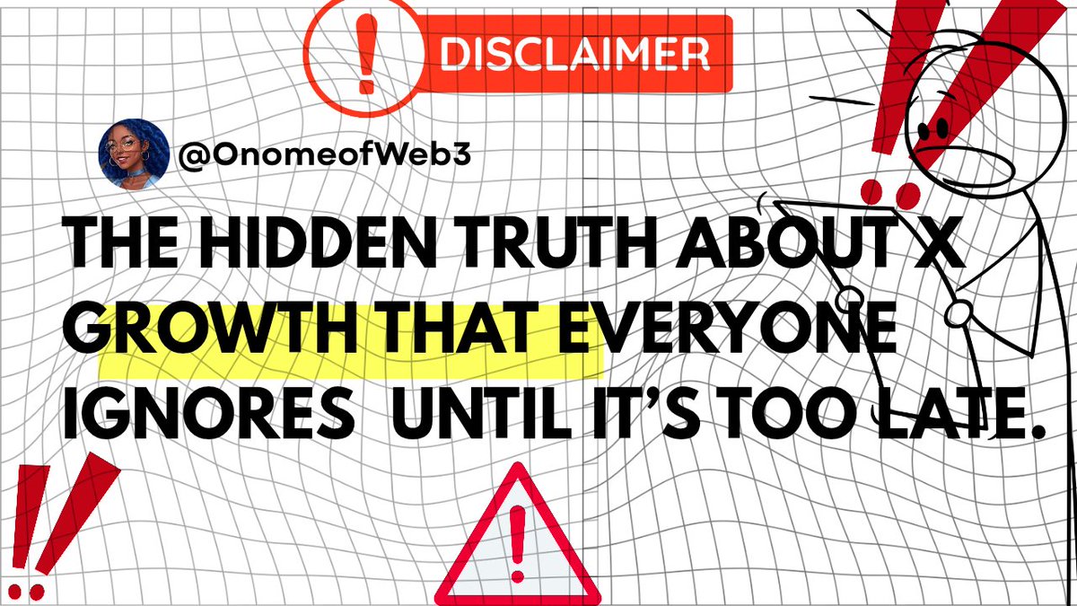 OnomeofWeb3's tweet photo. The Hidden Truth About X Growth That Everyone Ignores  Until It’s Too Late.

There’s a strange truth about X that no one wants to admit 
and it’s killing the growth of thousands of talented people every single day.

It’s not that your ideas are bad.
It’s not that the platform “hates” you.
It’s not even that the algorithm is broken.

The truth?
You’re trying to grow like everyone else.

The Illusion of “Doing the Right Thing”.

During the BCSV Challenge meetings with @web3righteous, she would always emphasize something that, at first, I thought was just motivational talk.

But the more I researched, the more I realized  it’s not motivation,
strategy and psychology.
And it’s the reason some accounts explode while others rot in obscurity.

She said:

 “Stop trying to be seen. Start becoming impossible to ignore.”

That’s when it hit me  every person in CT is fighting for visibility, but only a few are positioning themselves for inevitability.

The Growth Formula No One Talks About.

Most people think growth hacking is just:

→ Post more

→ Engage more

→ Pray the algo notices

But in reality, growth on X is a three-stage psychological funnel 
one that works regardless of your niche, skills, or starting point.

Stage 1: The Pattern Breaker
Your first job is not to post “good content.”
Your first job is to interrupt the brain’s autopilot.
If people scroll past you without stopping, you’ve already lost.

How?

➥Hooks that challenge beliefs

➥Stories that start mid-action

➥Questions so specific they feel invasive

Stage 2: The Identity Hook.
Once they stop scrolling, you need to make them stay.
Humans don’t follow people because they post facts.
They follow people because those facts reinforce how they see themselves 
or who they want to become.

This means your content must act like a mirror:

→ Speak the exact frustrations of your audience

→ Share wins they secretly wish they had

→ Make them feel like you get them

Stage 3: The Positioning Lock
This is where 99% fail.
They grow followers, but the followers have no idea what to expect from them.
In the end, they’re just another account in the feed.

To lock in positioning:

Repeat key ideas until they stick

Own a concept so deeply people can’t mention it without thinking of you

Make your profile bio, banner, and pinned post reinforce your core identity

Why This Works (The Psychology Behind It).

This framework works because it aligns with the brain’s natural decision-making process:

1. Curiosity makes people stop

2. Identity alignment makes them care

3. Clarity of role makes them stay

People follow you not because you’re “better” than others,
but because their brain has decided this person matters to me.

The Advantages.

→ Works for any niche (crypto, tech, design, writing, etc.)

→ No need for massive collabs or paid boosts

→ Builds a loyal audience, not just a large one

The Disadvantages

→ Requires discipline you can’t switch your positioning every week

→ Takes long-term consistency  hype fades, identity sticks

→ Forces you to be intentional  no more random posting

The Hidden Growth Lever.

Here’s what nobody tells you 
you can double your growth speed without posting more…
by controlling how people talk about you when you’re not in the room.

In psychology, this is called narrative imprinting.
It’s why politicians, brands, and even cult leaders grow they control their label.

If you can make people introduce you in one clear sentence (“Oh, she’s the one who…”),
you’ve already won.

Your Next Step.

Stop chasing reach.
Start chasing mental ownership.

The algorithm doesn’t reward the loudest voices.
It rewards the voices people can’t forget.

And if you want to become that voice,
start today  position yourself so deeply that even your silence makes noise.

Retweet if you found it helpful 🫶🏽