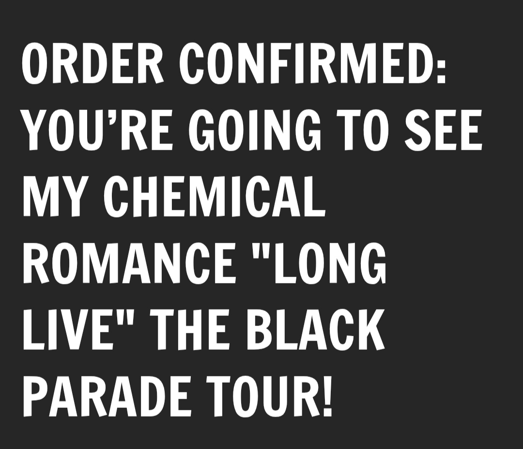 yzbullets's tweet photo. ray toro actually saw this and decided to let me get tickets. thanx https://t.co/zVCdrgSMWn