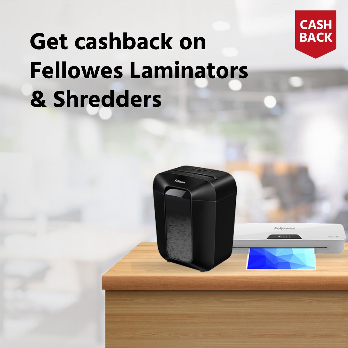 Fellowes Cashback Offer! Kings Office Supplies is offering cashback on selected Fellowes Shredders and Laminators.
Protect sensitive data with powerful shredders, give your documents a professional finish with laminators, and claim your cashback easily after purchase.
#Fellowes