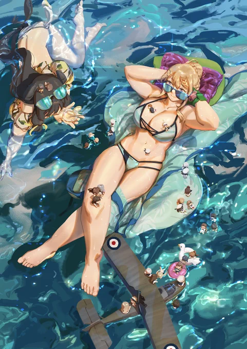 "Summer Day off" #艦これ #艦これイラスト #kancolle