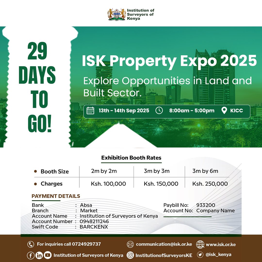 joeke003's tweet photo. 29 days to the Big Expo! The first of its kind.
#ISKPropertyExpo2025 https://t.co/sVQmExteVi