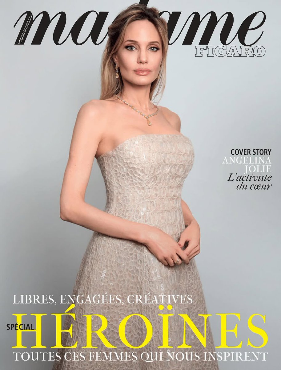 Angelina Jolie en couverture du magazine Madame Figaro