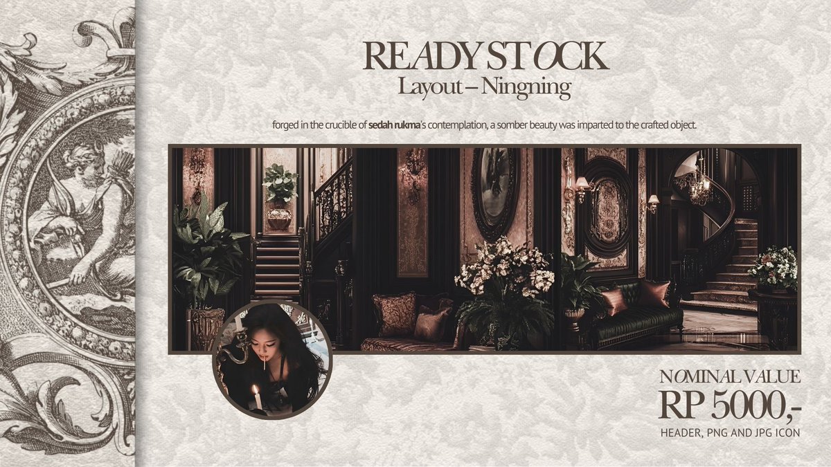 sedahrukma's tweet photo. Help rt/repost? Thank you!

New drop 6 layout - Ningning, priced at RP 5,000,-/each includes png and jpg icon. Don’t hesitate to knock my DM if you’re interested.

#zonauang #zonajajan https://t.co/ncQRI6DmpL
