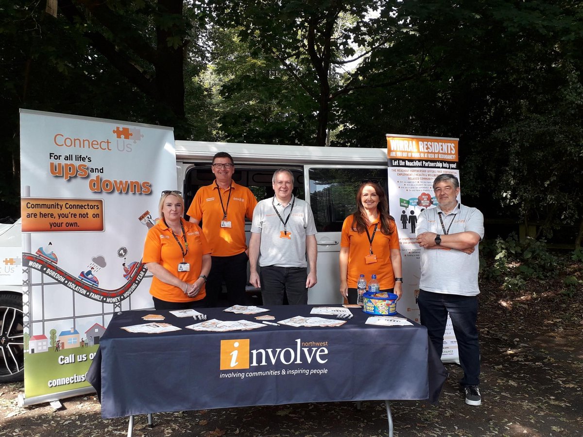 Connect Us &amp; ReachOut are present at the Eastham Country Park car park until 2pm today, as part of our roadshow! 🎉 

If you want to improve your health &amp; wellbeing, or are currently unemployed and looking for work - please stop by and chat with our friendly teams. 🧡