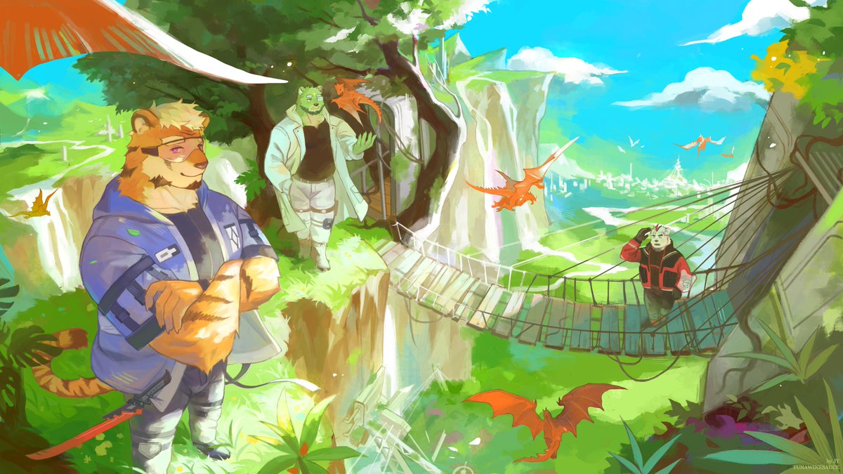 Our Journey 🏔️🏙️
Art by <a href="/tunawinesauce/">TUNAWINESAUCE (commission closed)</a>