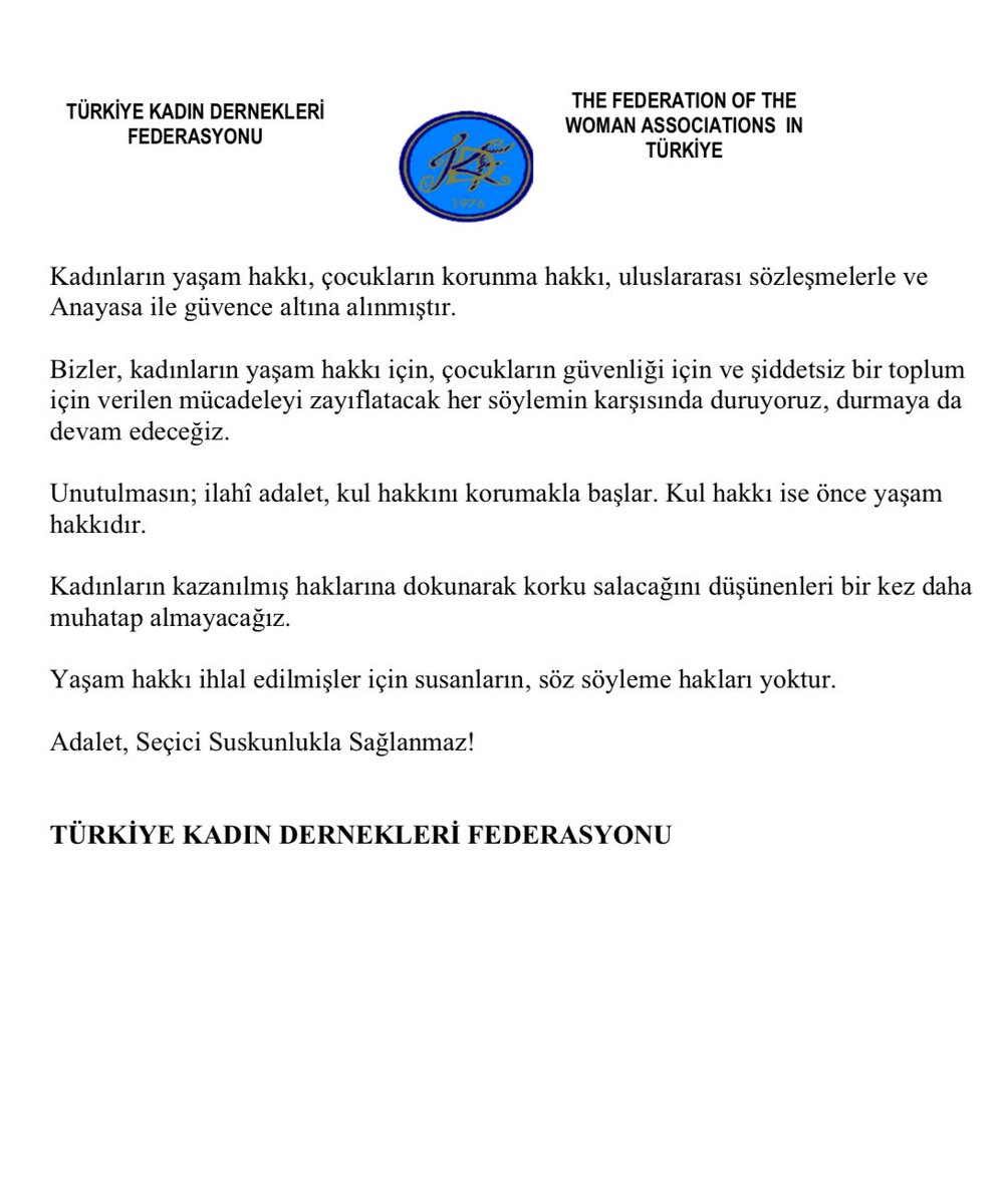 15 Ağustos’ta Diyanet’in hutbesinde kadınların miras haklarını hedef alan söylemleri reddediyoruz. 
Adalet, seçici suskunlukla sağlanmaz!