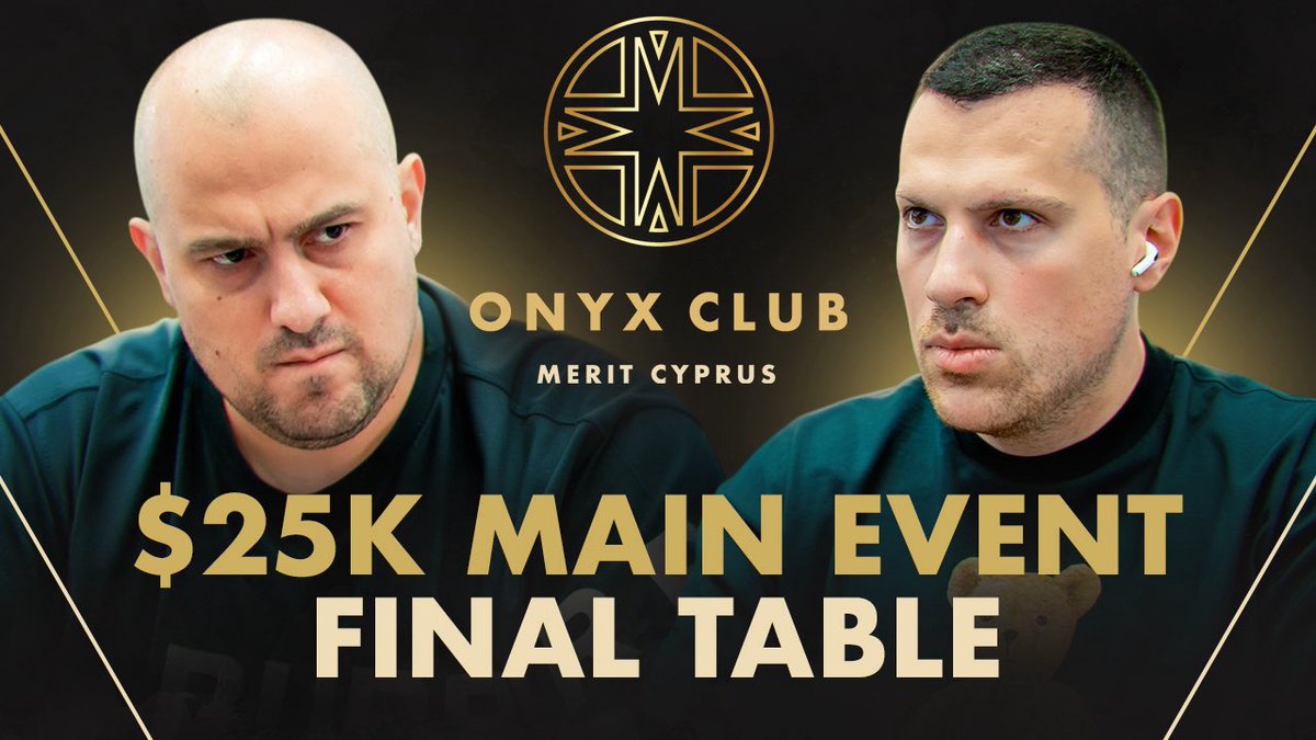 WE ARE LIVE! 🔴

9 players remain in the battle for the prestigious Onyx Club SHRS $25K Main Event title and $1,300,000! 

Who will emerge victorious? 

youtube.com/live/WEzvtH-ur…