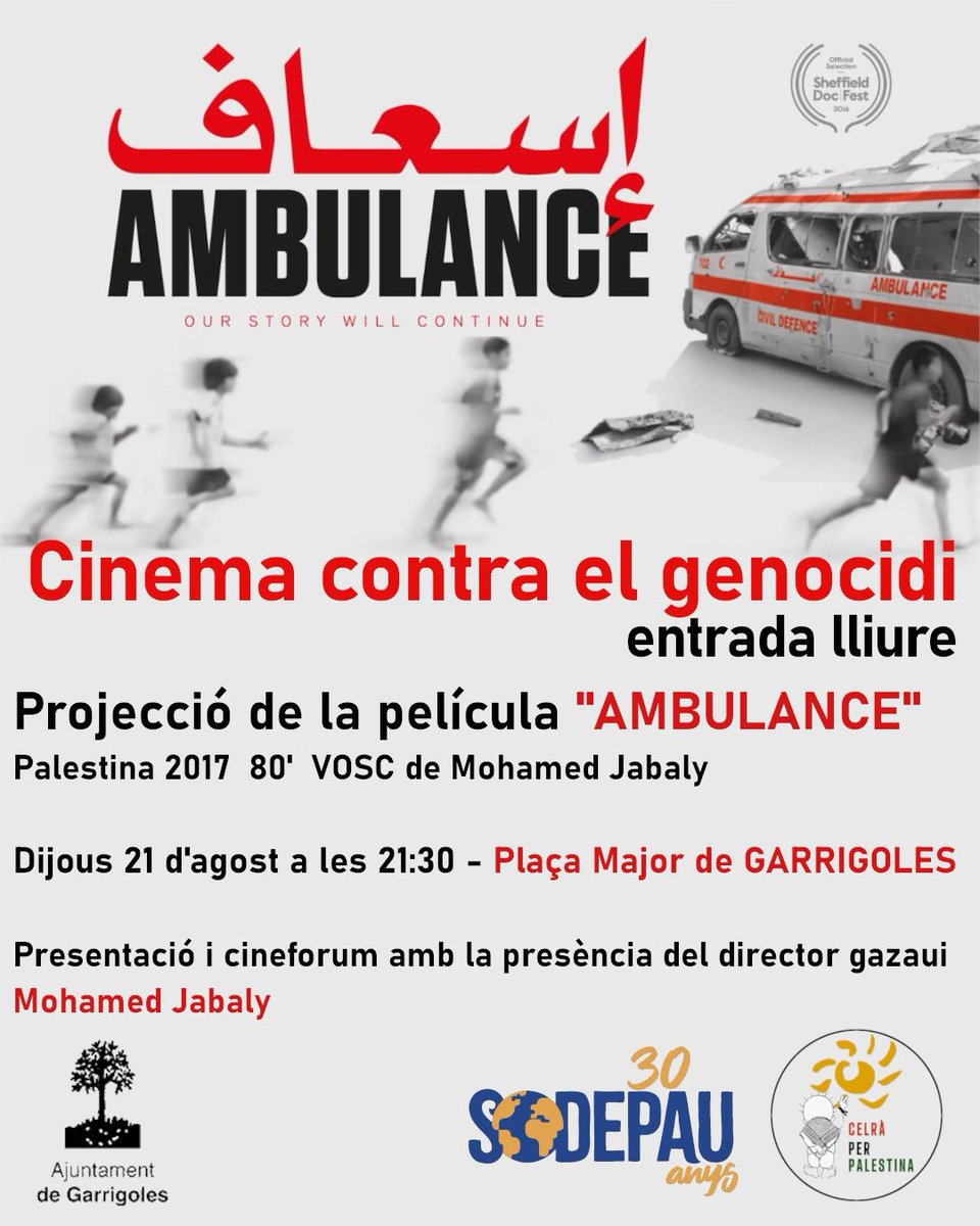 Per si sou pel Baix Empordà aquests dies. 
#stopgenocideinGazza