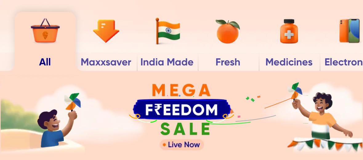 PremKumar7737's tweet image. Shopping bahut badhiya hone wali Hai aap logon Ko bhi shopping

#InstamartFreedomSale #instamart #LaCasaDeLosFamosososMx #lacasadealofoke #IndependenceDayIndia