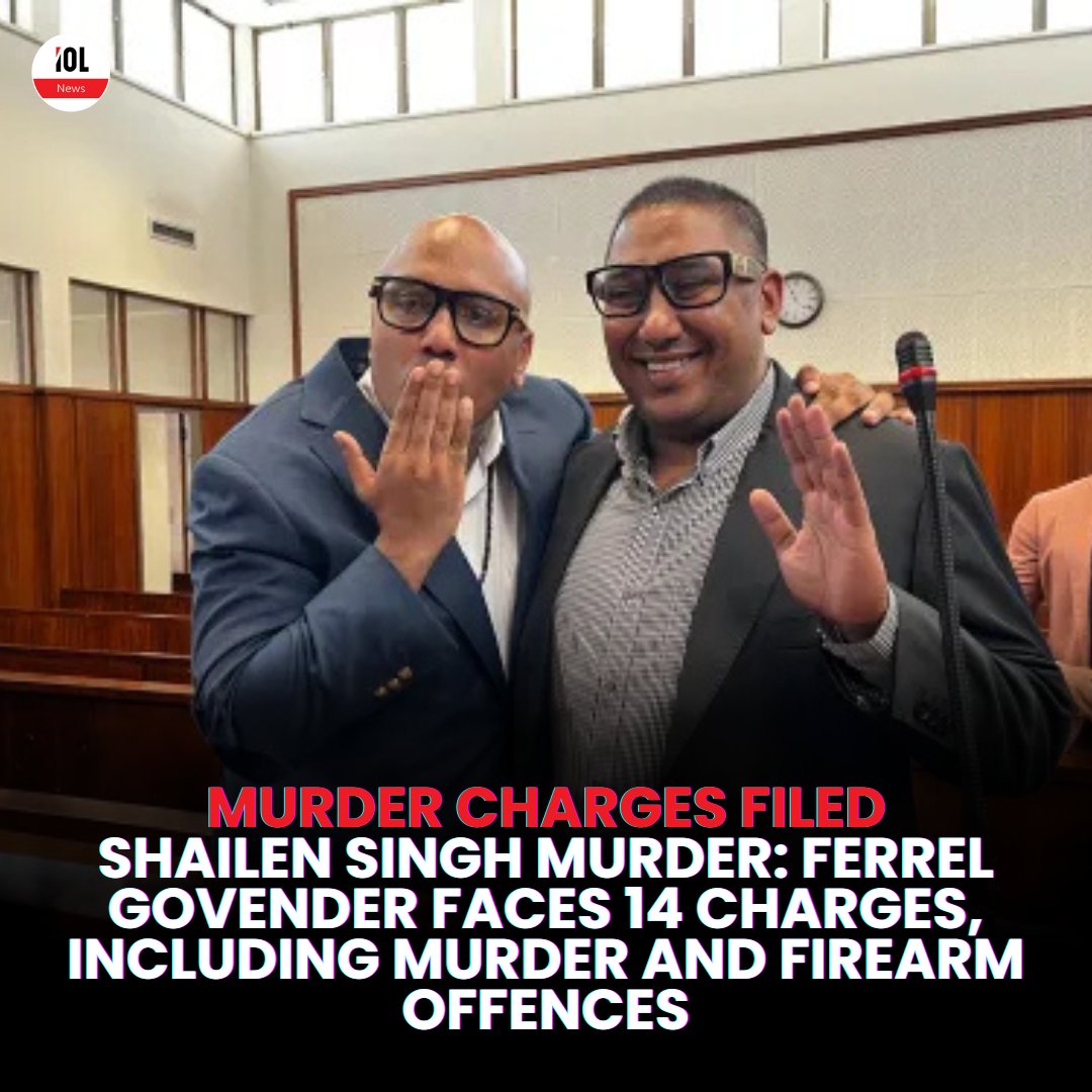 IOL's tweet photo. The Govender brothers, owners of Pro-Secure, are set to appear for a pre-trial conference at Durban High Court later this year. Both face serious charges, including murder.  
#DurbanCourt #GovenderBrothers #ProSecure #LegalProceedings #SAPS #NPA #crimeandcourts #murder
Read on https://t.co/Wt1cb2KW8s
