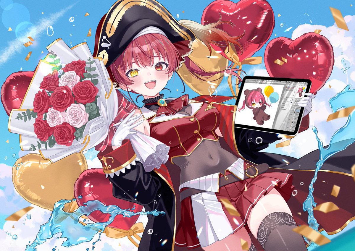 @nx_e78: RT by @houshoumarine: This is an illustration used in the support advertisement for Captain Marine. I'm late but congratulations on the 6th anniversary! #Horse Bell Marine 6th Anniversary #Marine Treasure