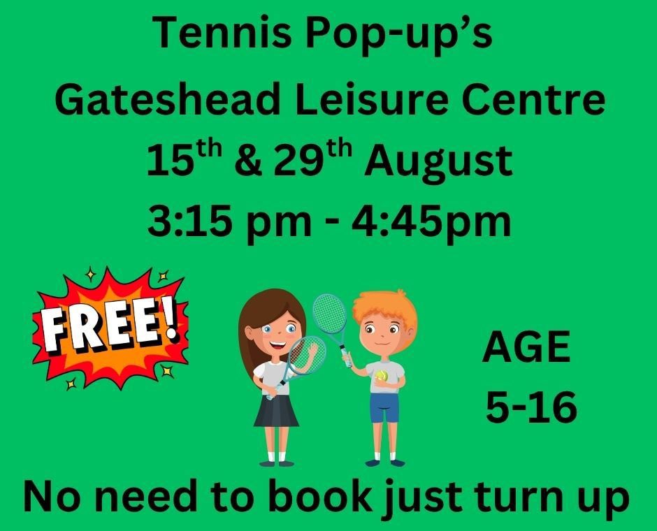 Don’t forget is tennis today just turn up
