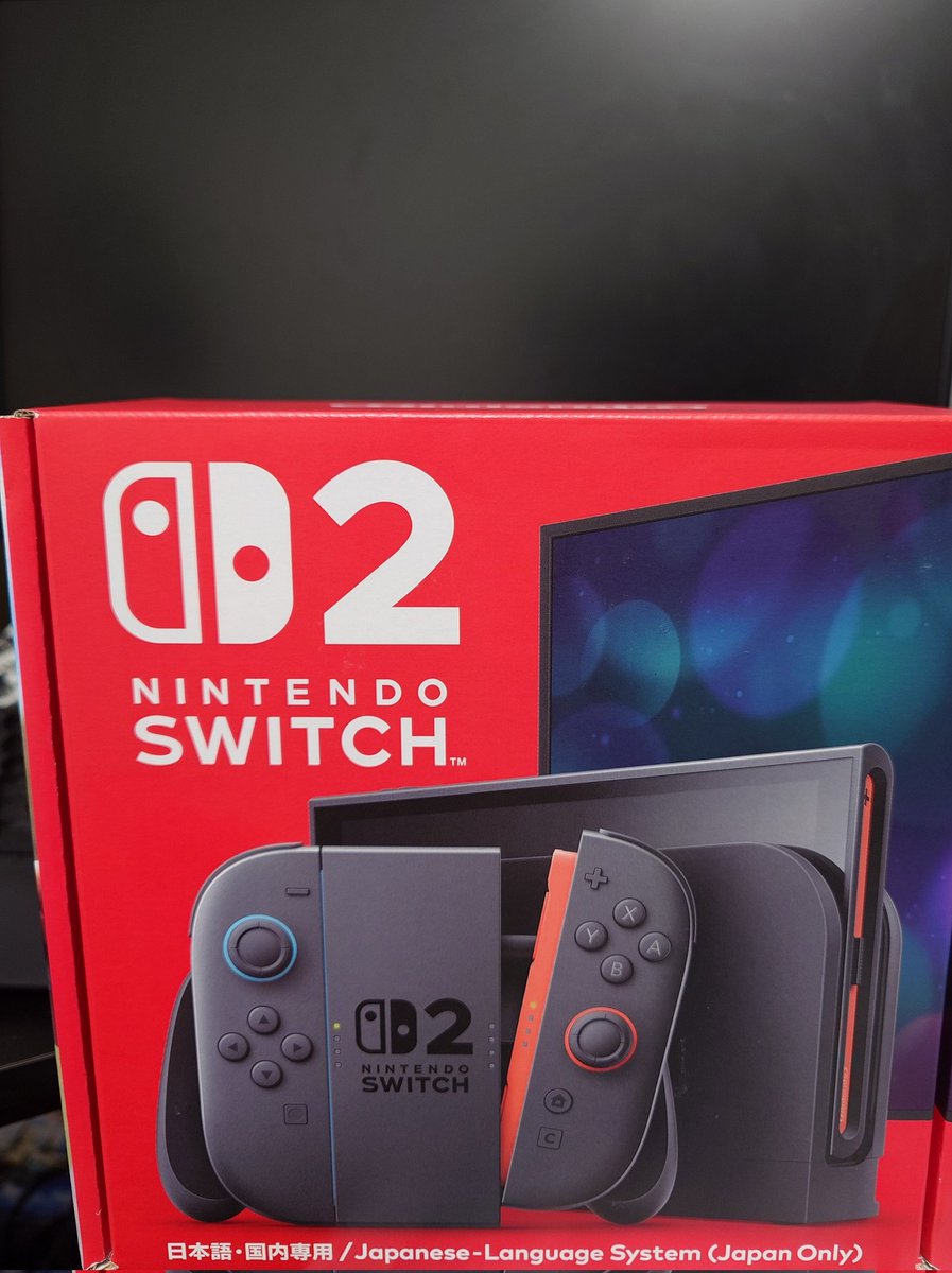 3ddlee_game's tweet photo. 近くの電機屋でラス1だったSWITCH2を買ってきました！！
なんとか、ZAに間に合った https://t.co/UVOuSInT9W