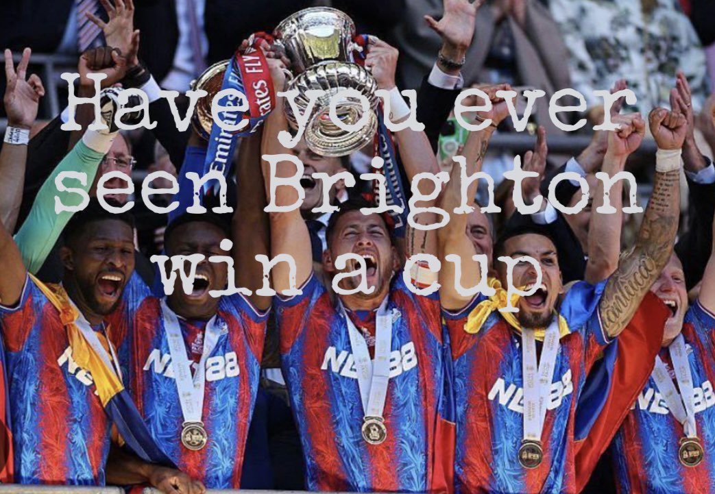 Have you Fvck #cpfc #brightonandhovefc #brighton #crystalpalace #BHA