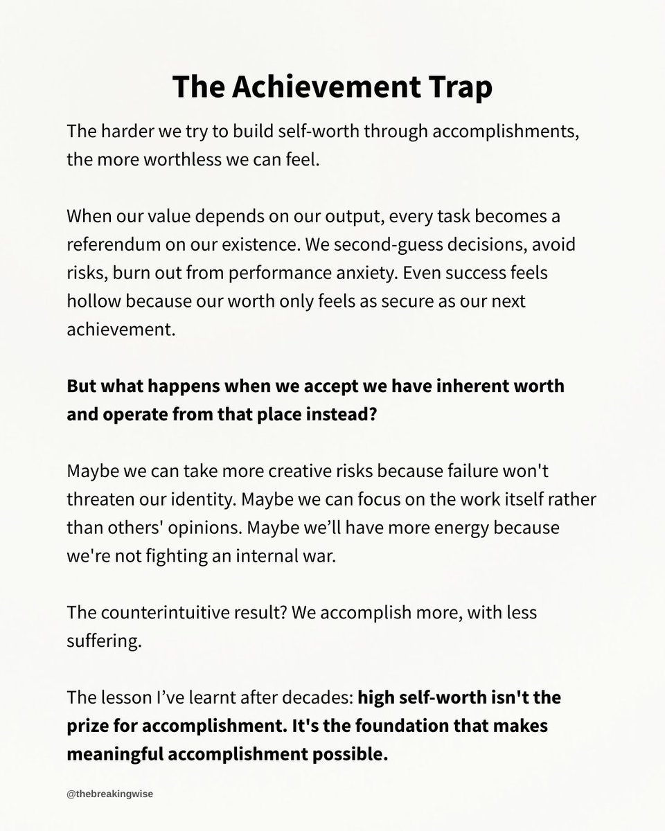 Start from 'I'm enough'.