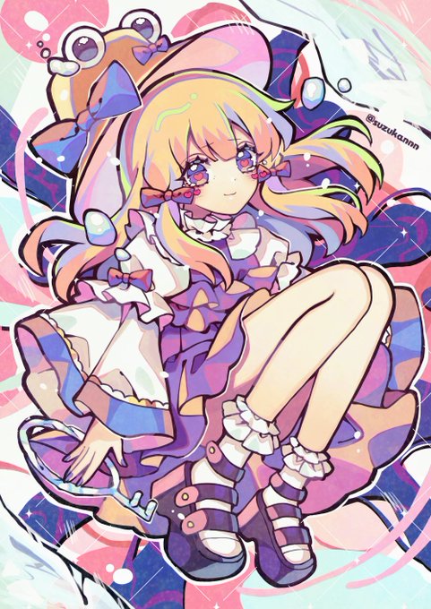 洩矢諏訪子 「諏訪子 色紙 」|飛者@春例大祭か18abのイラスト