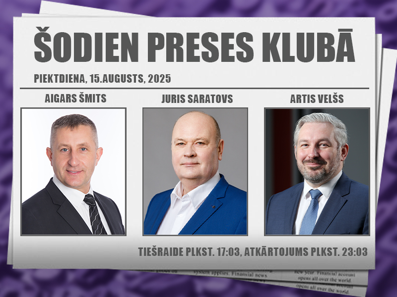 TV24 (@tv24_lv) on Twitter photo šŗ Å ovakar plkst. 17:03 tieÅ”raidÄ ā <a href="/presesklubs/">Preses Klubs</a>!
Par aktualitÄtÄm LatvijÄ un pasaulÄ:
šŗšø Ä¢enerÄlis par Trampa un Putina tikÅ”anos AļaskÄ ā kÄdi slazdi un kÄ izvairÄ«ties?
š ArhibÄ«skaps StankeviÄs par nedroŔību un demogrÄfiju LatvijÄ
š Nekustamo Ä«paÅ”umu apgrÅ«tinÄjumi un šŗ Å ovakar plkst. 17:03 tieÅ”raidÄ ā <a href="/presesklubs/">Preses Klubs</a>!
Par aktualitÄtÄm LatvijÄ un pasaulÄ:
šŗšø Ä¢enerÄlis par Trampa un Putina tikÅ”anos AļaskÄ ā kÄdi slazdi un kÄ izvairÄ«ties?
š ArhibÄ«skaps StankeviÄs par nedroŔību un demogrÄfiju LatvijÄ
š Nekustamo Ä«paÅ”umu apgrÅ«tinÄjumi un