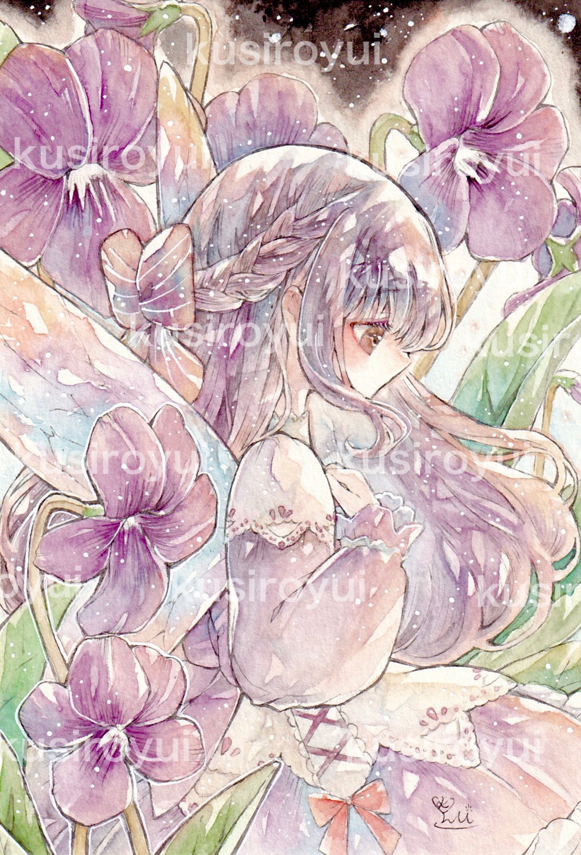 木村様☆コピック☆アナログイラスト⭐︎夢絵⭐︎絵画⭐︎アルシュ水彩紙 Title／和合（わごう） S4サイズ（33.3×33.3㎝） アルシュ水彩紙