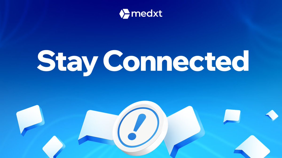 📡 Stay connected with MedXT

Get the latest updates on infrastructure, compliance, and token utility — straight from the source:

🗣 Telegram — @medxtAI

📢 X (Twitter) — x.com/MedxtAI

More tech. More transparency. More signal.

#MedXT #Web3Infra #DePIN