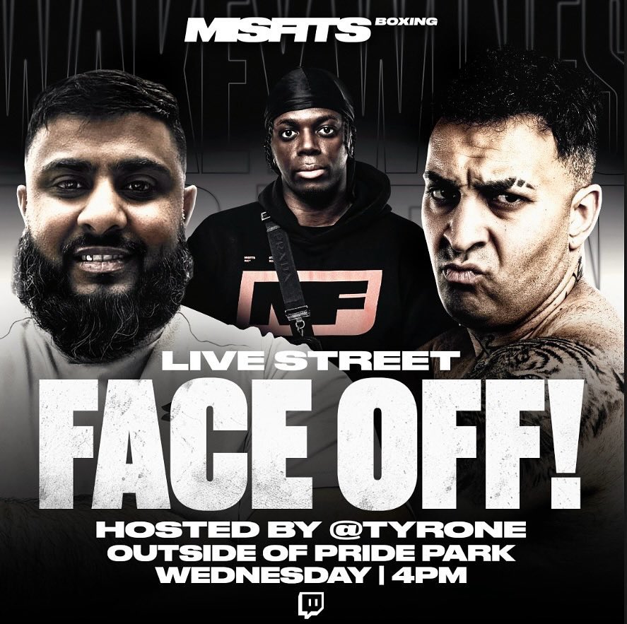 Real Fighting Man (@properloudfacts) on Twitter photo MISFITS 22 will probably do another Street Face-Off with <a href="/TYRONE1MC/">Tyrone</a>
Which fight makes the most sense?
A: Danis vs Spencer
B: Essex vs Numeiro
C: Ferrari vs Pardesi
D: DeMoor vs Marcon
I would go with either C or D.
<a href="/FerrariAmadeusz/">Amadeusz Ferrari</a> <a href="/ChaseDeMoor/">Chase DeMoor</a> MISFITS 22 will probably do another Street Face-Off with <a href="/TYRONE1MC/">Tyrone</a>
Which fight makes the most sense?
A: Danis vs Spencer
B: Essex vs Numeiro
C: Ferrari vs Pardesi
D: DeMoor vs Marcon
I would go with either C or D.
<a href="/FerrariAmadeusz/">Amadeusz Ferrari</a> <a href="/ChaseDeMoor/">Chase DeMoor</a>