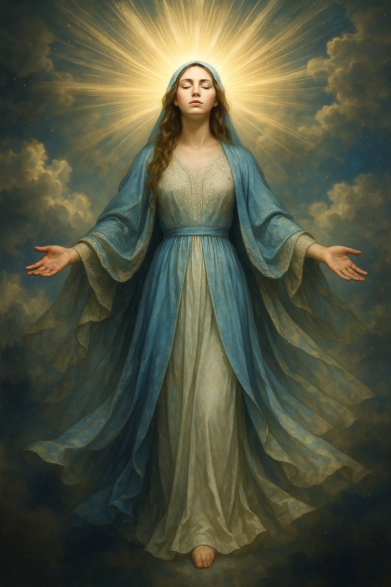 LUnlaUne154532's tweet photo. La célébration de la Dormition ou de l'Assomption, fêtée le 15 août, apparaît dans les liturgies orientales dès le Ve siècle, notamment à Jérusalem, où des traditions locales associaient des lieux saints à la vie de Marie. 

#ViergeMarie #Assomption #Dormition #15Aout https://t.co/xMOJt5FcBl