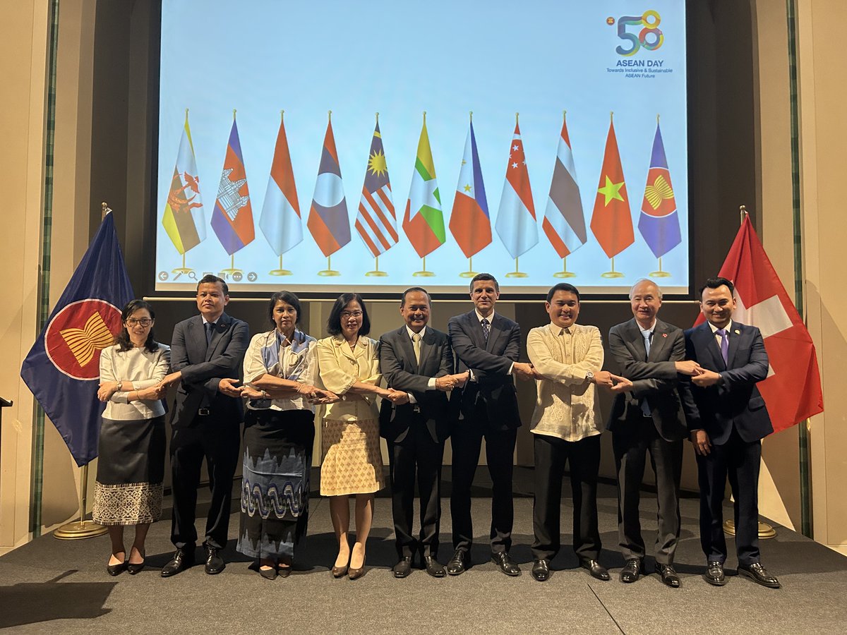 SECO (@seco_ch) on Twitter photo At the ASEAN Day in Bern, the strong and growing partnership between 🇨🇭 & #ASEAN was highlighted: Different strengths, shared opportunities. Together, we can boost trade, innovation & prosperity. #TradeForProsperity At the ASEAN Day in Bern, the strong and growing partnership between 🇨🇭 & #ASEAN was highlighted: Different strengths, shared opportunities. Together, we can boost trade, innovation & prosperity. #TradeForProsperity