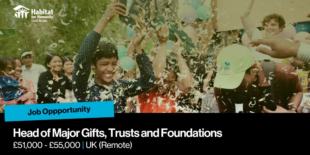 We’re #hiring for a Head of Major Gifts, Trusts and Foundations! Play a vital role in growing high-value fundraising - inspire a talented team, secure transformational gifts and help create lasting change.
Apply now to make a real difference:  ow.ly/w8Tk50WyKyH

#ChairtyJob