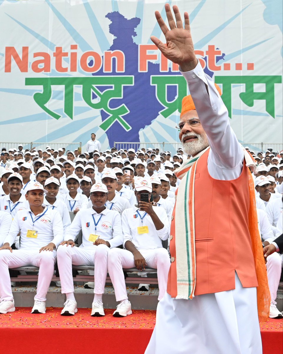 Marking India’s 79th Independence Day with pride and unity, the spirit of “Naya Bharat” and “Nation First” echoes in every heart. MY Bharat Volunteers embody true patriotism — honouring the nation’s legacy and working with dedication towards building a Viksit Bharat by 2047. 🇮🇳💪