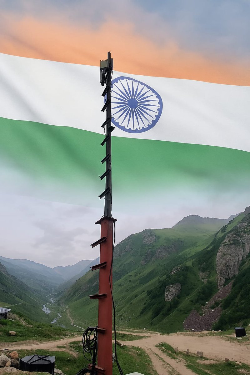 kupwarasentinel's tweet photo. From isolation to connection. The Jio tower in Tulail Valley is now live — empowering locals, and keeping our soldiers connected in the remotestest frontiers of the nation. Great example of synergy between Indian Army and Jio  #DigitalIndia #TulailValley #Jio @reliancejio https://t.co/KmSYrM3HW0