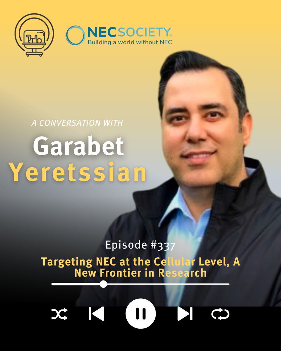 nicupodcast's tweet photo. 🎙️ We're thrilled to welcome Garabet Yeretssian to The Incubator Podcast for a discussion about NEC awareness in collaboration with @NECSociety!

💡 Garabet Yeretssian is a scientific innovator bridging biotech, academia, and non-profits with enthusiasm. His work at the Chan Zuckerberg Initiative focuses on technologies for understanding cellular behavior in metabolism and immunity, while improving patient care through meaningful partnerships worldwide.

🔗 Listen to the conversation here: https://t.co/TYDd1MNw0N 

@NECSociety #NECSymposium #NECSociety #NeonatalCare #TheIncubatorPodcast