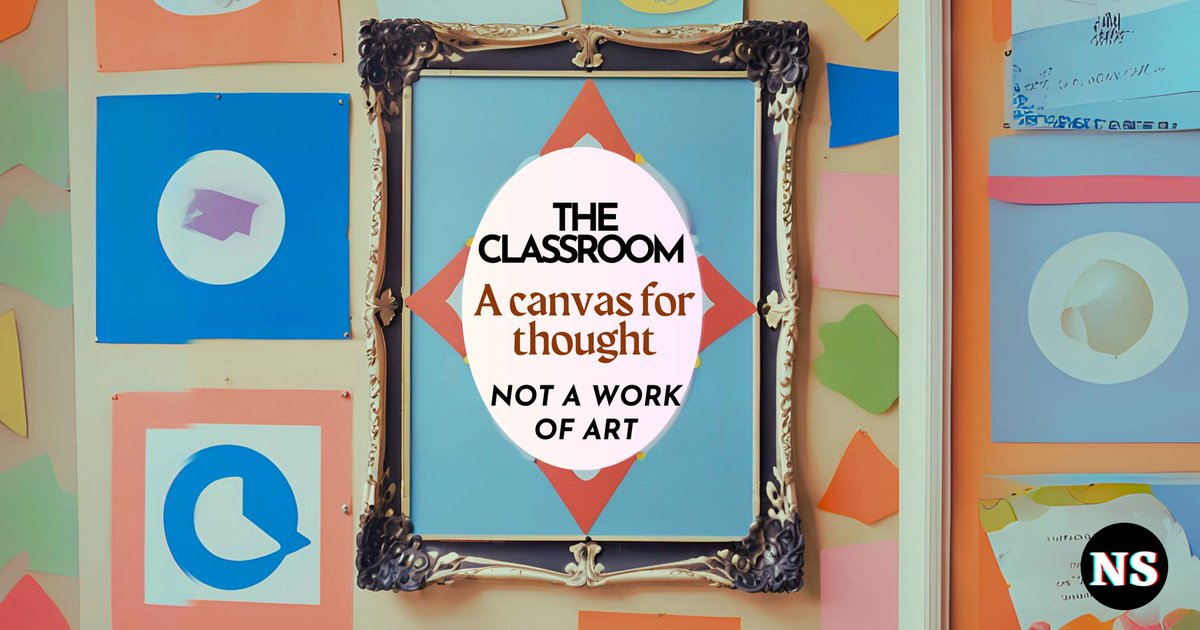❌ DITCH THE CUTE! 
Research shows that an overly busy &amp; beautified classroom detracts from student learning.

#MinimalistClassrooms
#CanvasForThought