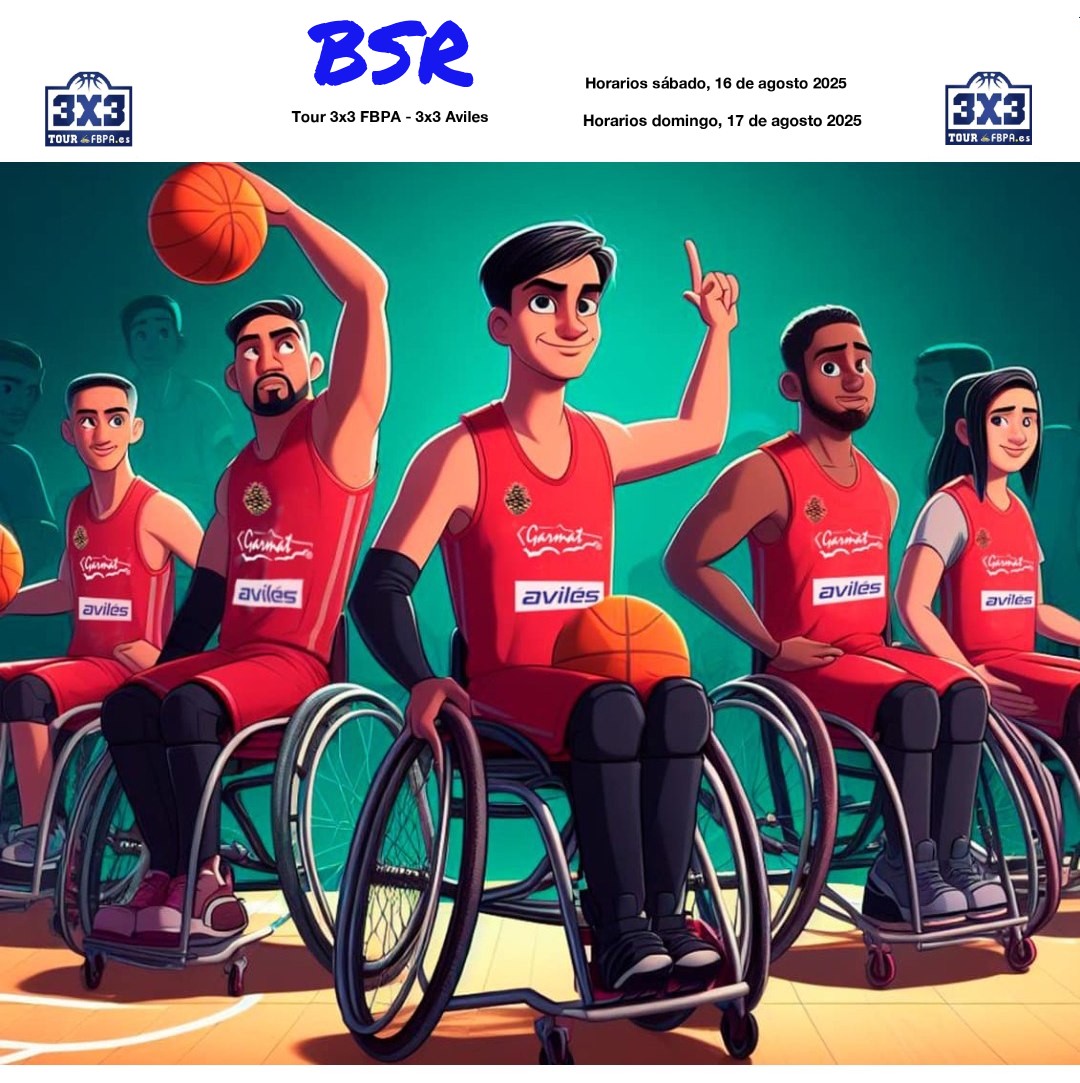 3x3 #Aviles  #Tour3x3Fbpa||<a href="/FBPA_asturias/">Federación de Baloncesto Pdo. de Asturias</a> ||#BSR
Sábado 16
15:45h. Nueses Coses-Mandaos
16:30h. Los Castañas-Nueses Coses
17:45h. Mandaos-Los Castañas
18:00h. Mandaos-Nueses Coses
18:45h. Nueses Coses-Los Castañas
19:30h. Los Castañas-Mandaos
Domingo 17
18:30h. FINAL 
<a href="/cosanuesa/">Cosa Nuesa</a>