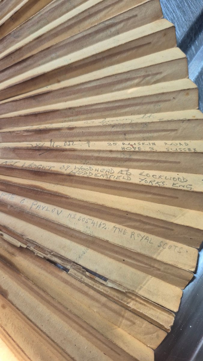 All signed by pows off the Middlesex regiment